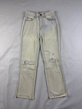 DL1961 Mara Ankle Distressed High Rise Straight Denim Size 24